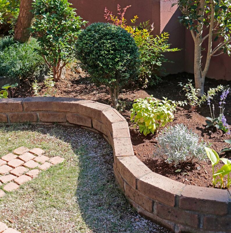 工事完了後の花壇